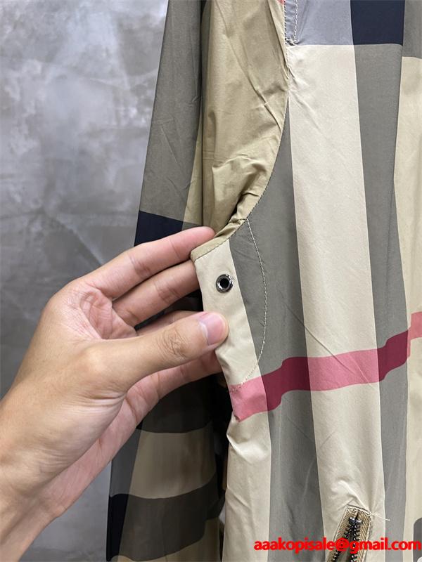 Burberry カーキ格子柄デザイン 秋冬特選ファッション バーバリー スーパーコピー パーカー シグネチャー定番