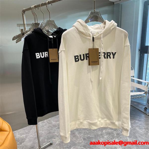  Burberry 黒白 2 色展開 秋冬定番愛用 バーバリー スーパーコピー パーカー クオリティ 季節限定モデル