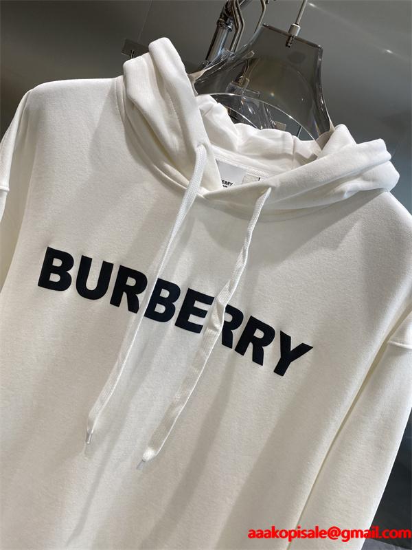  Burberry 黒白 2 色展開 秋冬定番愛用 バーバリー スーパーコピー パーカー クオリティ 季節限定モデル