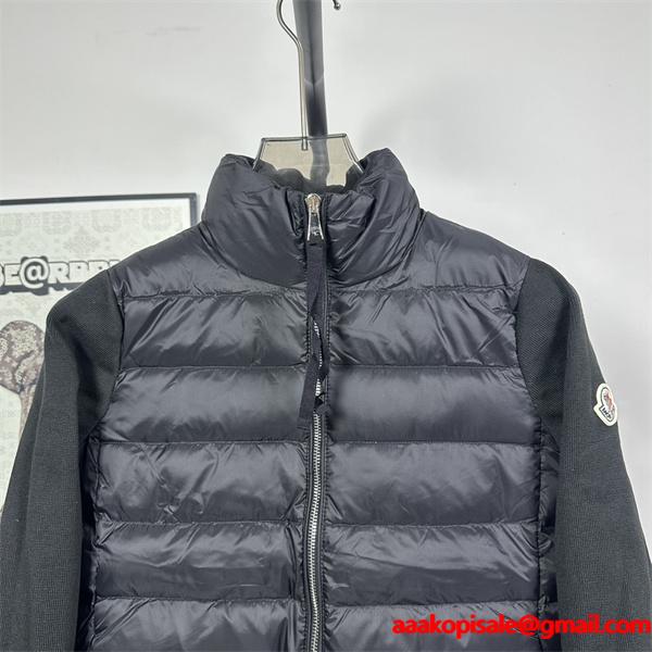 2025秋冬 ホワイト 上品さ抜群 保温性優秀 モンクレール スーパーコピー ニット袖ダウンジャケット Moncler 