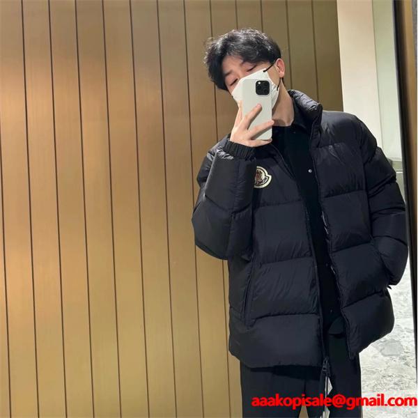 Moncler 朝夕防寒ブラック落ち着き 温かさ満点 日常使い最適 モンクレール スーパーコピー ダウンジャケット