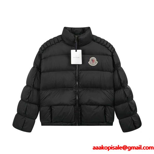 Moncler 2025秋冬ブラック ユニークデザイン ボリューム感満点 モンクレール コピー ダウンジャケット