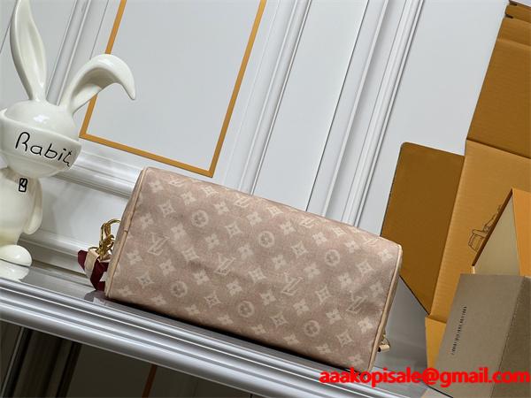 Louis Vuitton 冬のぬくもり ベージュ キャットチャーム スピーディ型 ルイヴィトン コピー ハンドバッグ