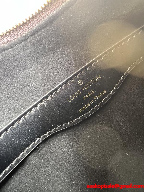 Louis Vuitton 2025秋冬 ブラウン グリッター チェーンアクセント ルイヴィトン 偽物 ショルダーバッグ