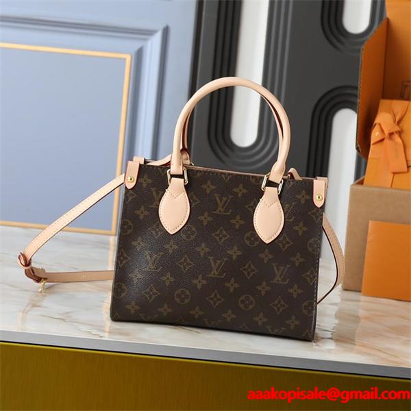 ブラウン クラシックロゴ ハンドル付き ルイヴィトン スーパーコピー