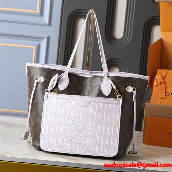 Louis Vuitton 冬のロマンス ライトピンク コントラストデザイン 2 ウェイ仕様 ルイヴィトン 偽物 トートバッグ