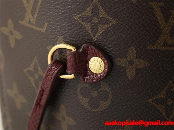 ワインレッド コントラストデザイン 季節限定モデル ルイヴィトン コピー トートバッグ Louis Vuitton 2025秋冬