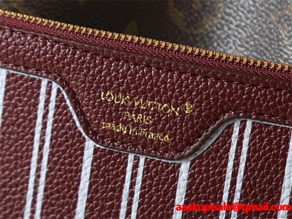 ワインレッド コントラストデザイン 季節限定モデル ルイヴィトン コピー トートバッグ Louis Vuitton 2025秋冬