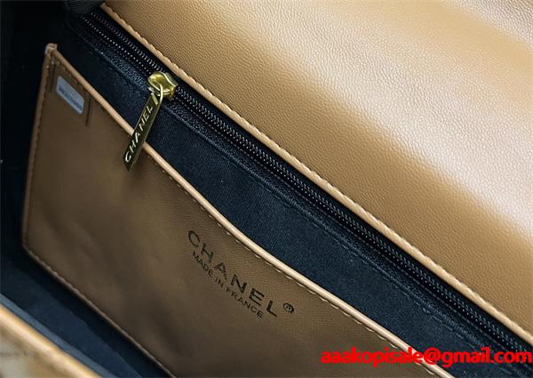  Chanel 冬の魅力 ブラック ダイヤ柄縫製 チェーンアクセント シャネル スーパーコピー ハンドバッグ