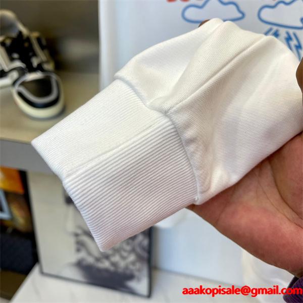  Louis Vuitton ルイヴィトン 偽物 ブラック プリント パーカー ストリート風 デザイン性抜群 激安通販人気