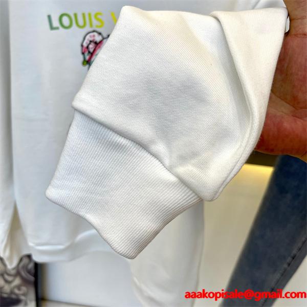   Louis Vuitton ルイヴィトン コピー ベア プリント パーカー ホワイト  遊び心あふれる カラフルデザイン