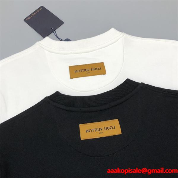 2025秋冬人気 モード感漂う 高級通販限定 ブラックカラーロゴ Louis Vuitton ルイヴィトン コピー パーカー