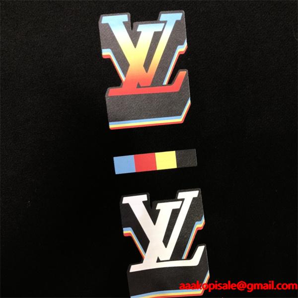 2025秋冬人気 モード感漂う 高級通販限定 ブラックカラーロゴ Louis Vuitton ルイヴィトン コピー パーカー