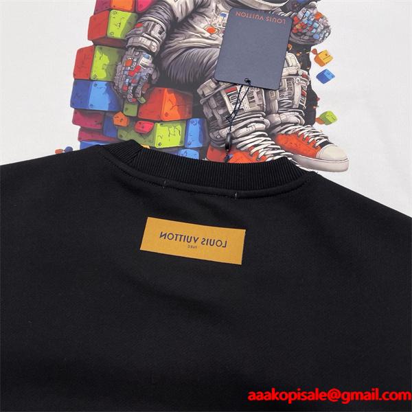 売れ筋おすすめモデル トレンド映え 激安通販限定 ブラックスペースデザイン Louis Vuitton ルイヴィトン コピー パーカー