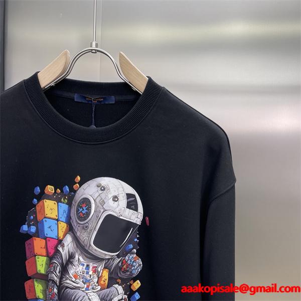 売れ筋おすすめモデル トレンド映え 激安通販限定 ブラックスペースデザイン Louis Vuitton ルイヴィトン コピー パーカー