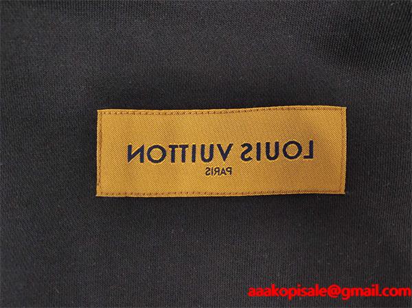 秋冬注目 優雅シルエット 高品質 ホワイトアートプリント Louis Vuitton ルイヴィトン コピー パーカー