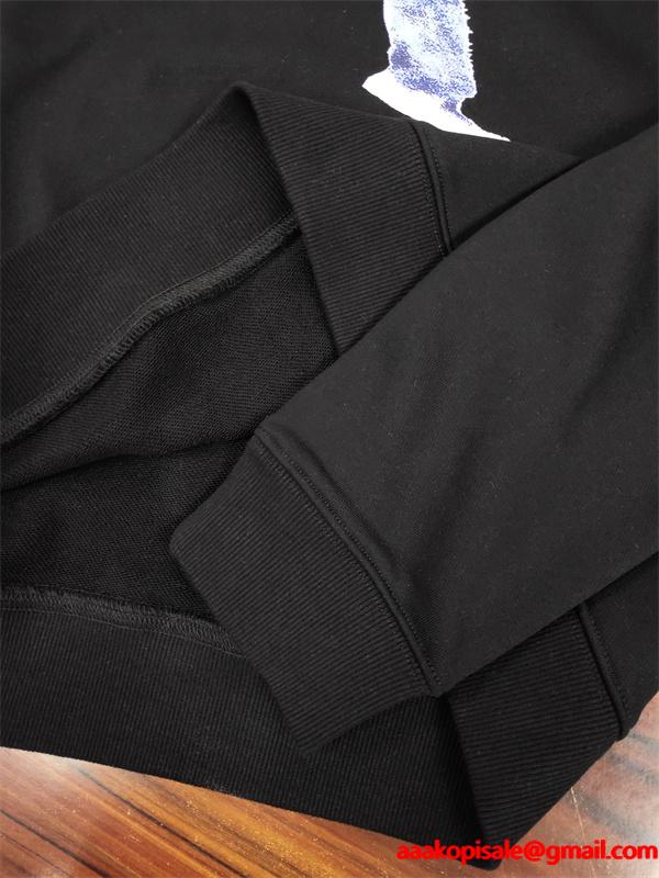 秋冬注目 優雅シルエット 高品質 ホワイトアートプリント Louis Vuitton ルイヴィトン コピー パーカー