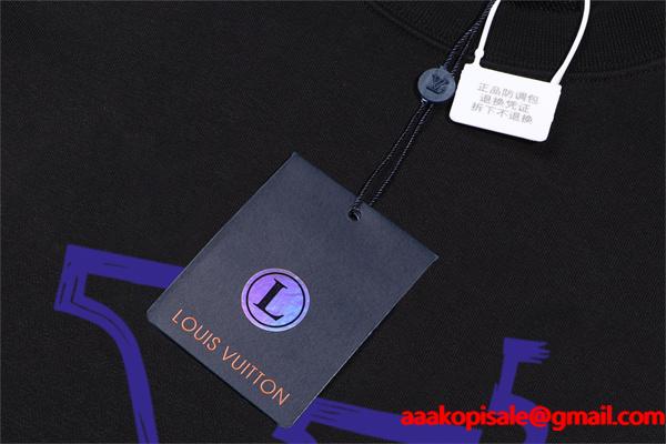 2025秋冬人気 高級感漂う ホワイトビッグロゴ Louis Vuitton ルイヴィトン スーパーコピー パーカー