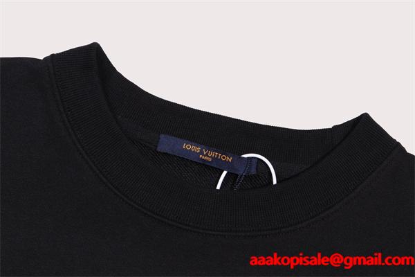 2025秋冬人気 高級感漂う ホワイトビッグロゴ Louis Vuitton ルイヴィトン スーパーコピー パーカー