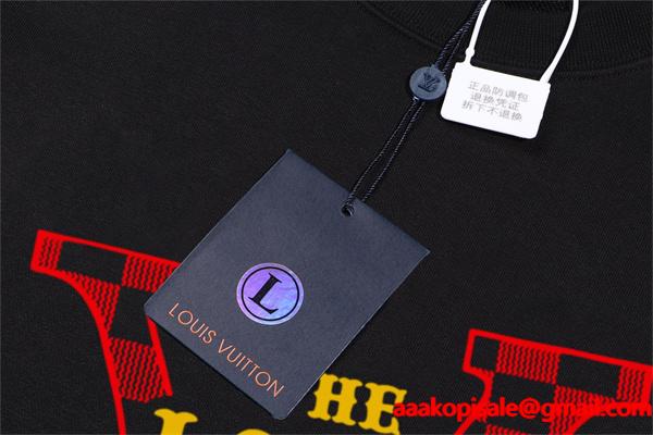 Louis Vuitton ルイヴィトン コピー パーカー 秋冬注目 モード系デザイン ブラックレターロゴ