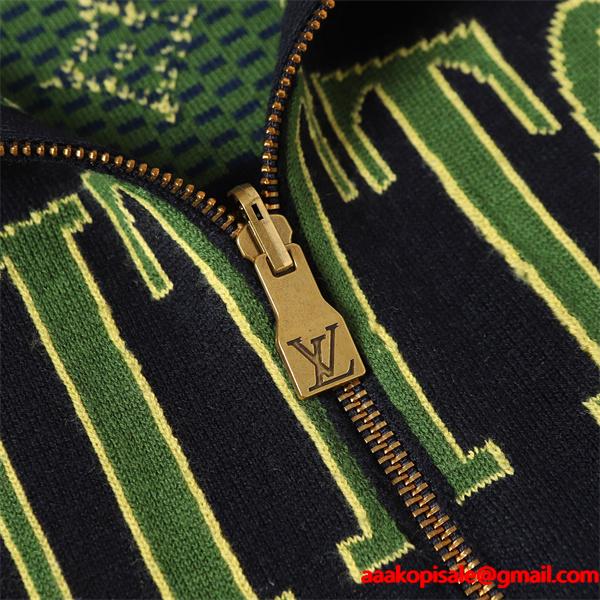 2025秋冬新作 高級ストリート ネイビー刺繍デザイン Louis Vuitton ルイヴィトン スーパーコピー パーカー