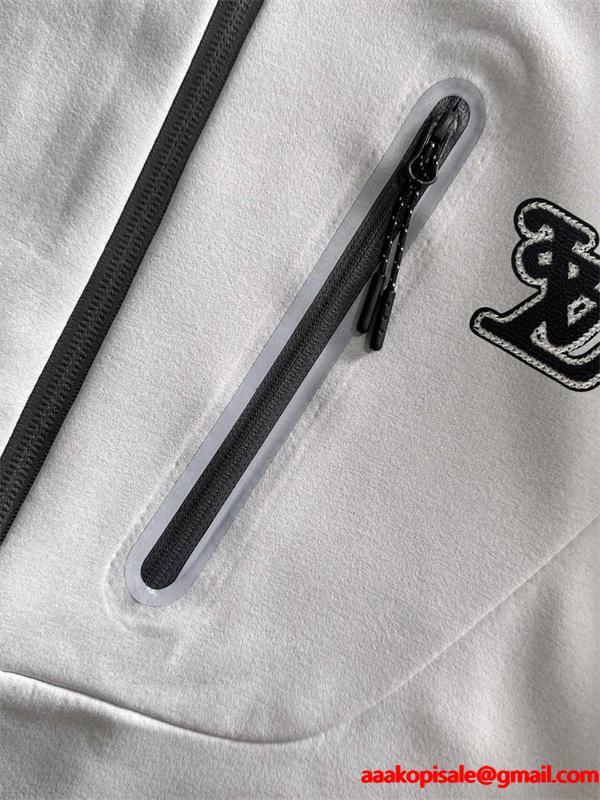 2025秋冬注目 スポーティスタイル グレーブラックコンビ Louis Vuitton ルイヴィトン コピー ジャケット