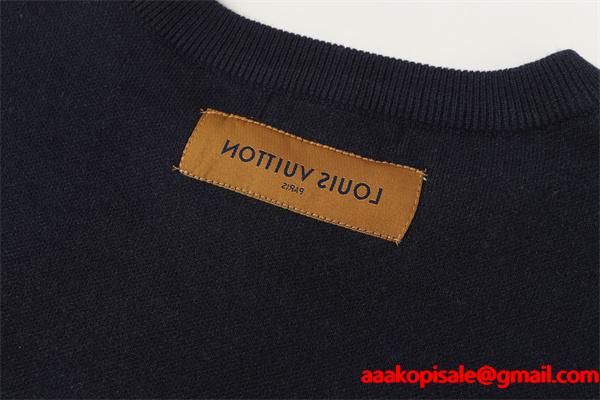 Louis Vuitton ルイヴィトン 偽物 ニット 着回し抜群の新デザイン モノグラムスタイル ブラック＆ホワイト