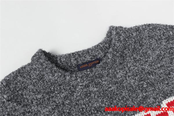 秋冬新作 カジュアルスタイル オリーブグリーン Louis Vuitton ルイヴィトン スーパーコピー ニット