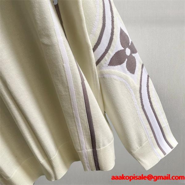 Louis Vuitton ルイヴィトン 偽物 ニット 売れ筋 2025秋冬注目 シンプル上品 アイボリーデザイン