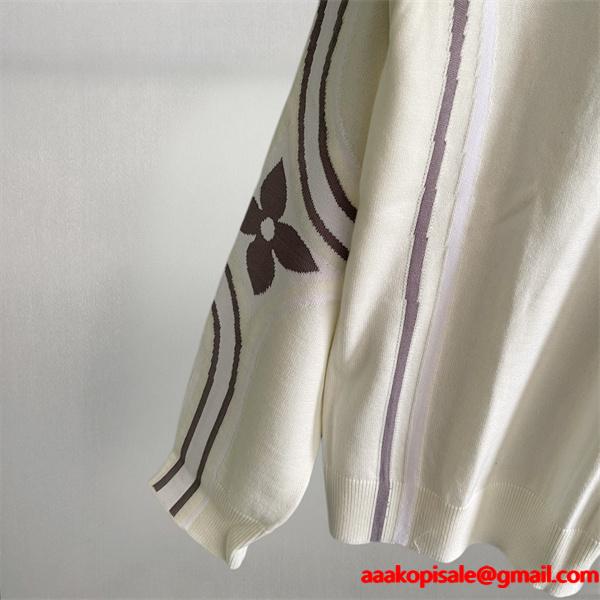 Louis Vuitton ルイヴィトン 偽物 ニット 売れ筋 2025秋冬注目 シンプル上品 アイボリーデザイン