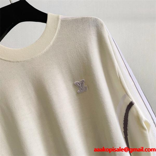 Louis Vuitton ルイヴィトン 偽物 ニット 売れ筋 2025秋冬注目 シンプル上品 アイボリーデザイン