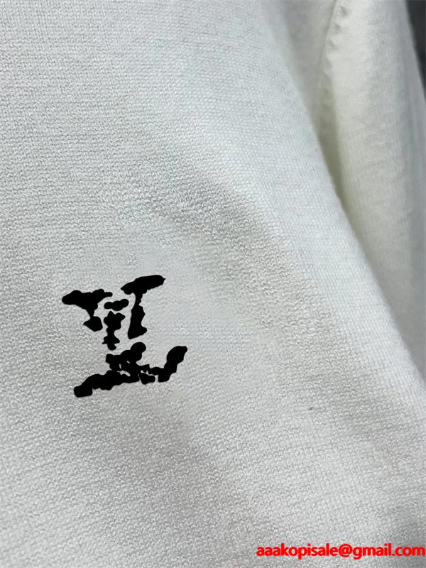 秋冬新作 ベーシックスタイル ブラック＆ホワイト Louis Vuitton ルイヴィトン スーパーコピー ニット