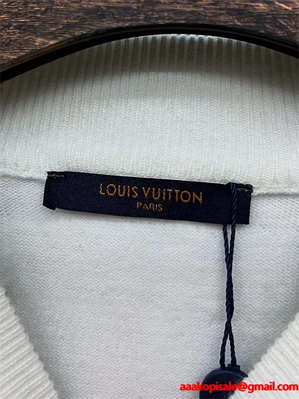  Louis Vuitton ルイヴィトン スーパーコピー ニット ブラック＆ホワイト秋冬新作 エレガントミニロゴ 高品質