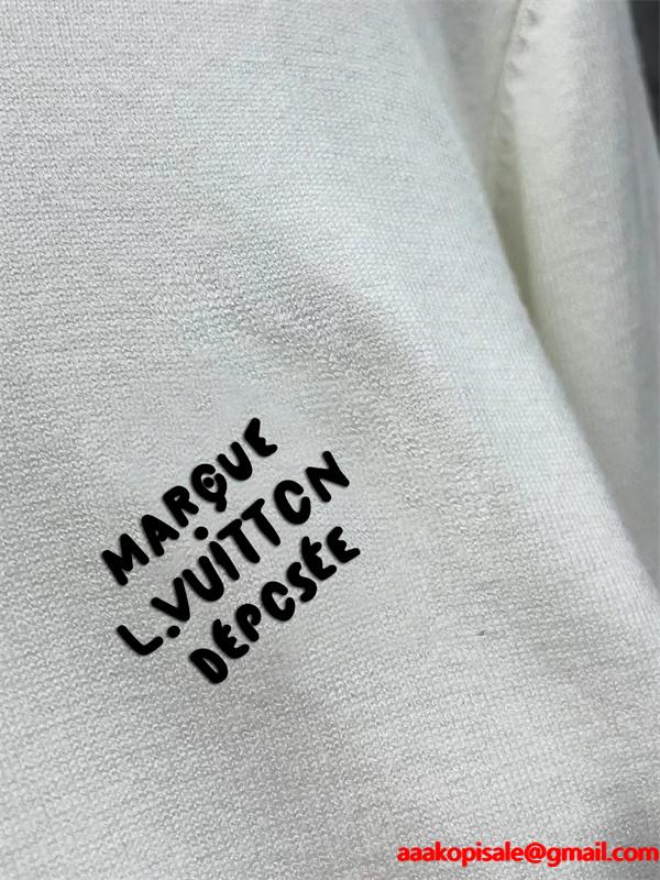  Louis Vuitton ルイヴィトン スーパーコピー ニット ブラック＆ホワイト秋冬新作 エレガントミニロゴ 高品質