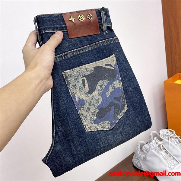 Louis Vuitton ルイヴィトン 偽物 デニムパンツ 秋冬トレンドモデル カモフラージュポケット 