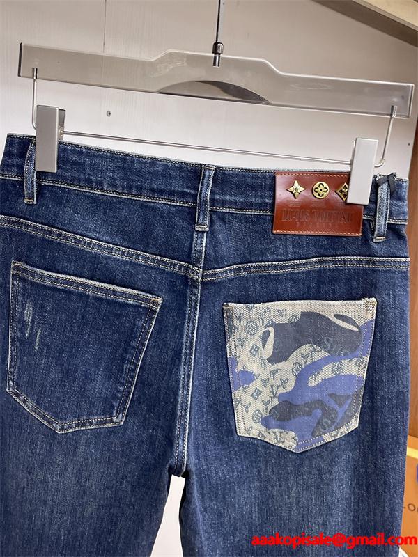 Louis Vuitton ルイヴィトン 偽物 デニムパンツ 秋冬トレンドモデル カモフラージュポケット 