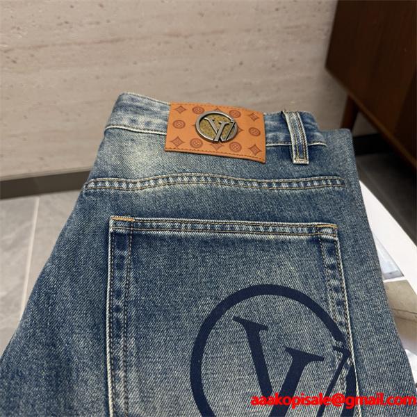 売れ筋おすすめモデル ヴィンテージウォッシュ Louis Vuitton ルイヴィトン コピー ストレートデニム