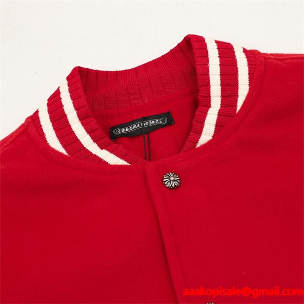 Chrome Hearts クロムハーツ 激安 スタジャン レザー切替 ワッペン刺繍 ジャケット 2025年秋冬 新作 高品質