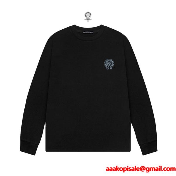 Chrome Hearts クロムハーツ 定番人気 ブラック ホースシューロゴデザイン 偽物 ウール インナー