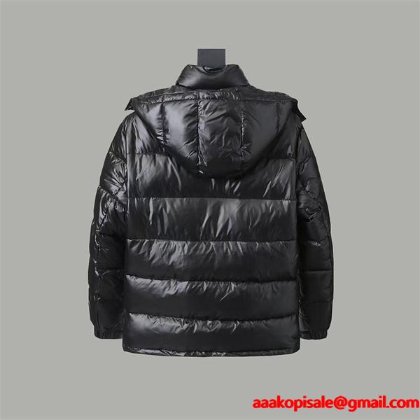 冬新作 ブラック Prada プラダ シャイニーデザイン 高品質 防風 コピー ダウンジャケット