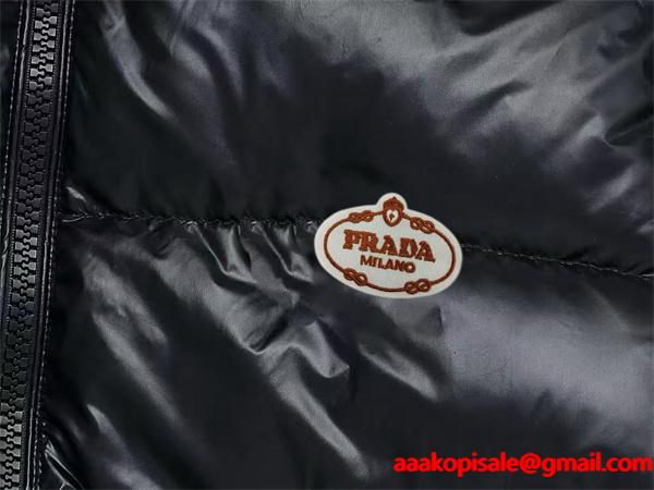  ダウンジャケット メンズ トレンドプラダ ブラック 防風 防寒対策 2025秋冬 PRADA プラダ スーパーコピー