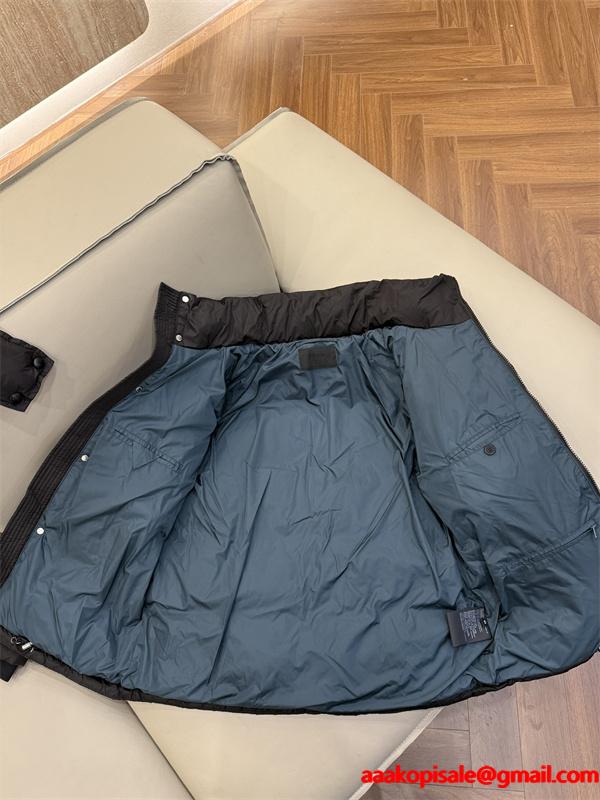 ダウンジャケット ブラック ブルー ハードルーク 高品質 2025秋冬アウター PRADA プラダ コピー 