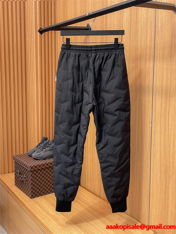 ブラック ダウンパンツ クォイル縫製 束脚 高品質2025秋冬ボトム PRADA スーパーコピー プラダ 