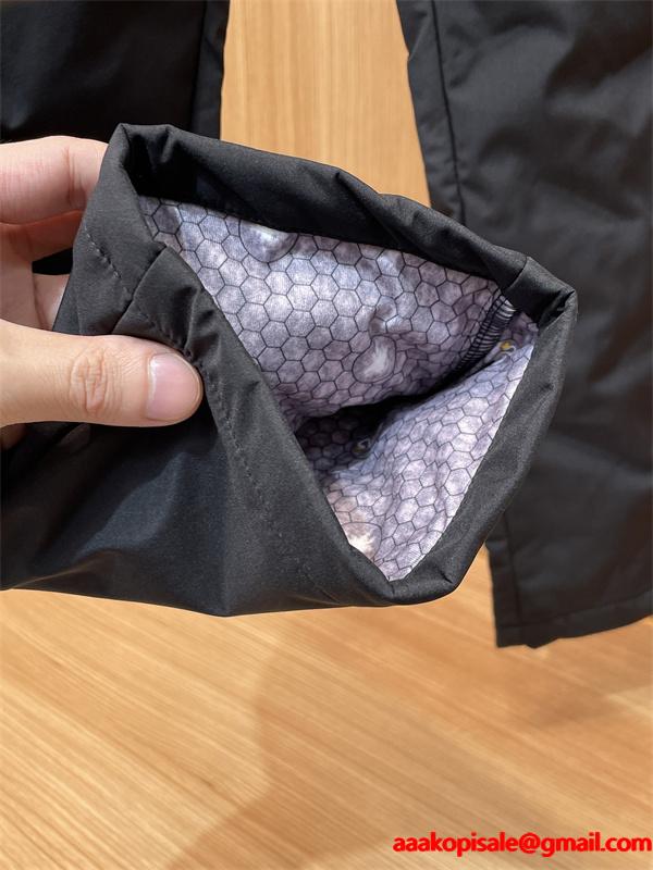 PRADA スーパーコピー プラダ ブラック ダウンパンツ クォイル縫製 直筒 高品質2025秋冬ボトム