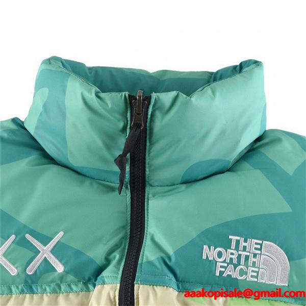 The North Face コピー カモフラージュ拼色ダウンジャケット カラフル コラボ風 2025秋冬個性 ザノースフェイス