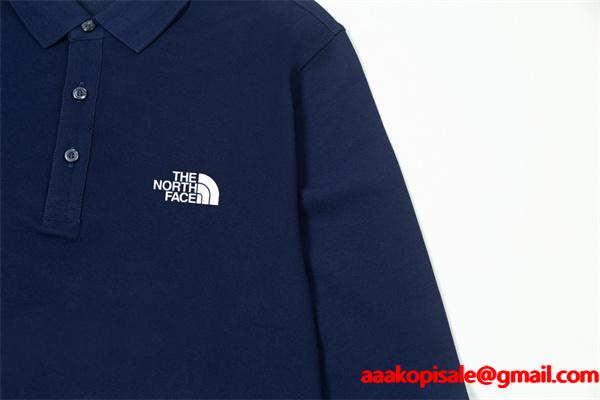 2025秋冬インナー ザノースフェイス The North Face コピー 3 カラーロングスリーブ ポロシャツ カジュアル