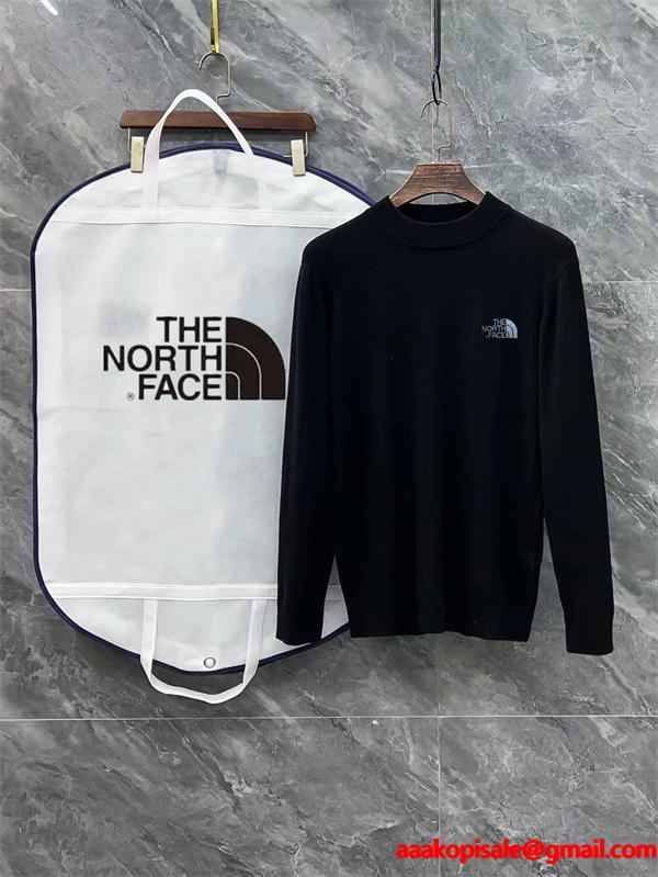 高品質 ザノースフェイス The North Face 偽物 3 カラー半高領ニット 収納袋付 2025秋冬インナー 