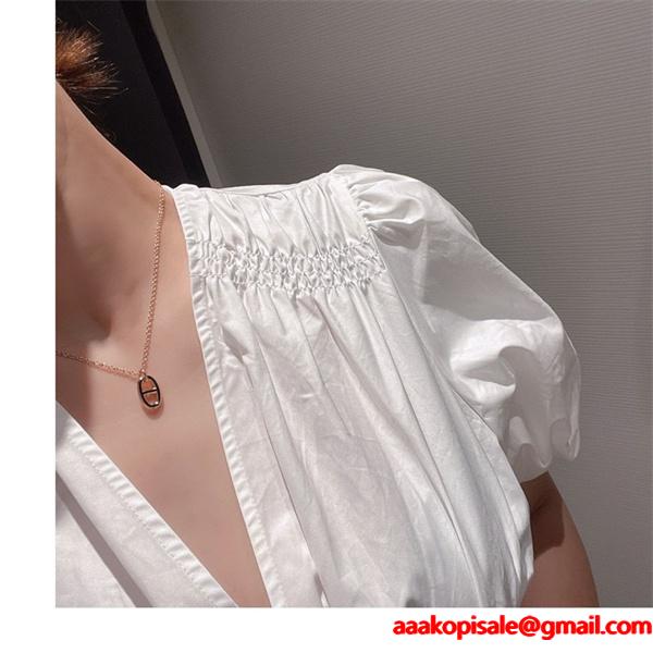 ピッグノーズ柄 2 色展開 エルメス コピー ネックレス 高品質アクセサリー