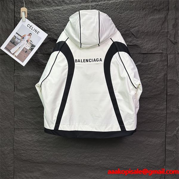 ブラックハードシェル ユーティリティ機能的 BALENCIAGA バレンシアガ 偽物 アウター  季節限定モデル
