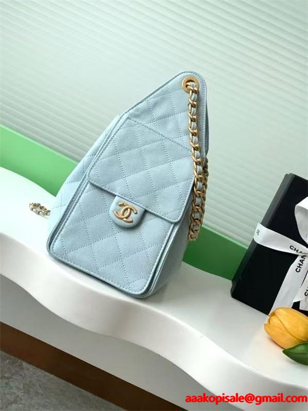 CHANEL シャネル コピー 激安 ドローストリングバッグ レディース キルティング レザー ショルダー ハンドバッグ 上品パステルカラー